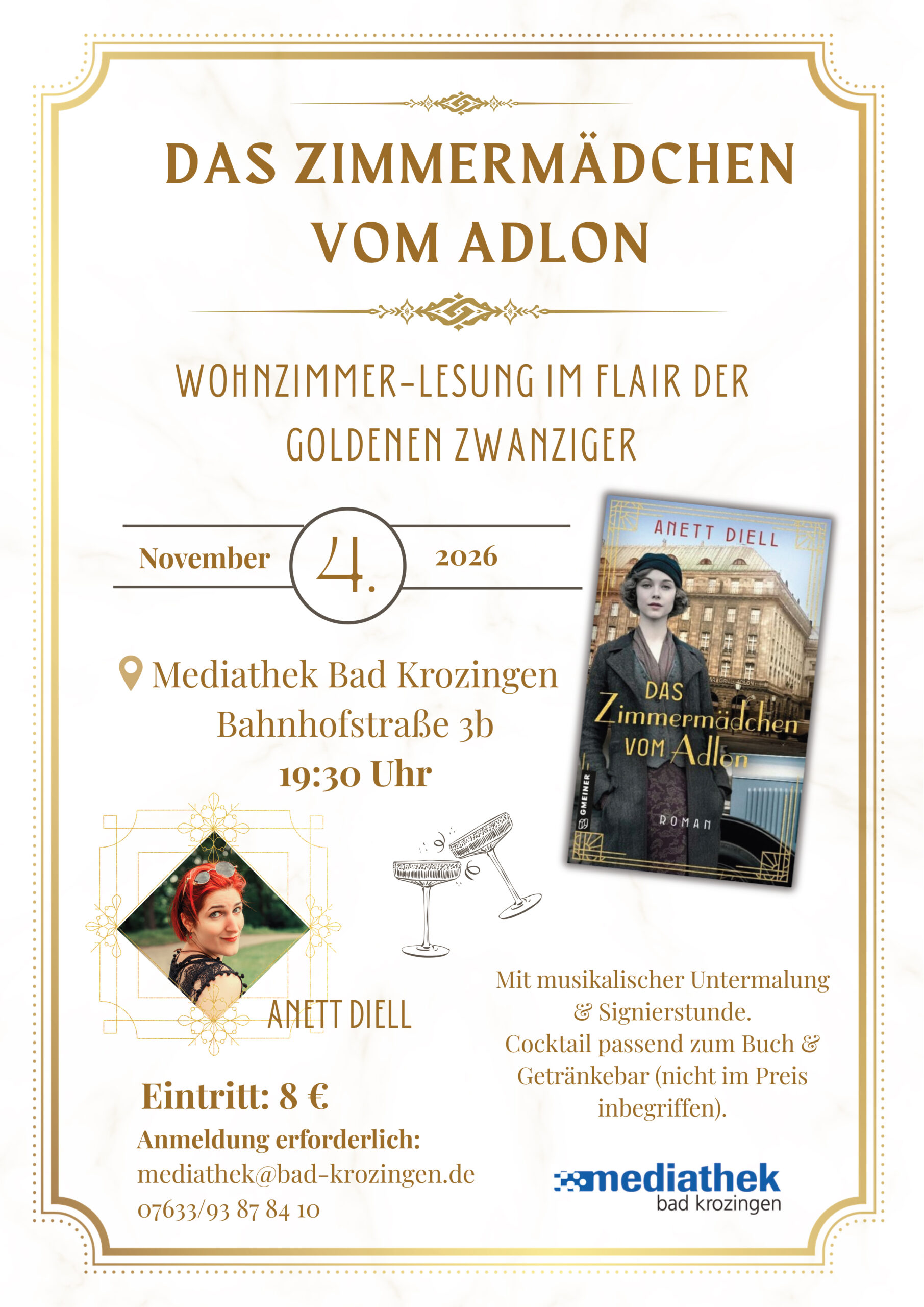 Zimmermädchen vom Adlon Lesung Annett Diell